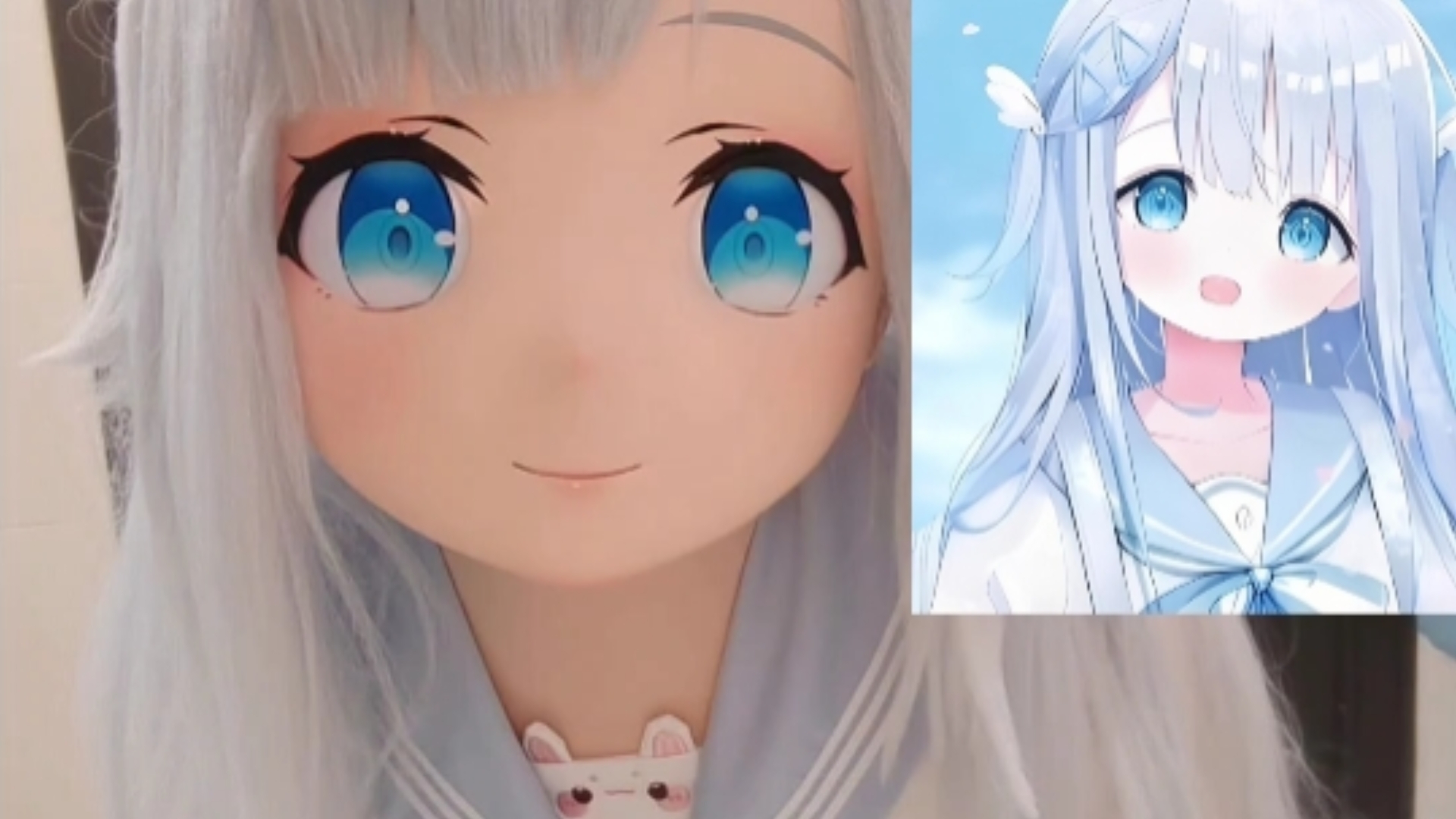 天使兔跳#萌力全开