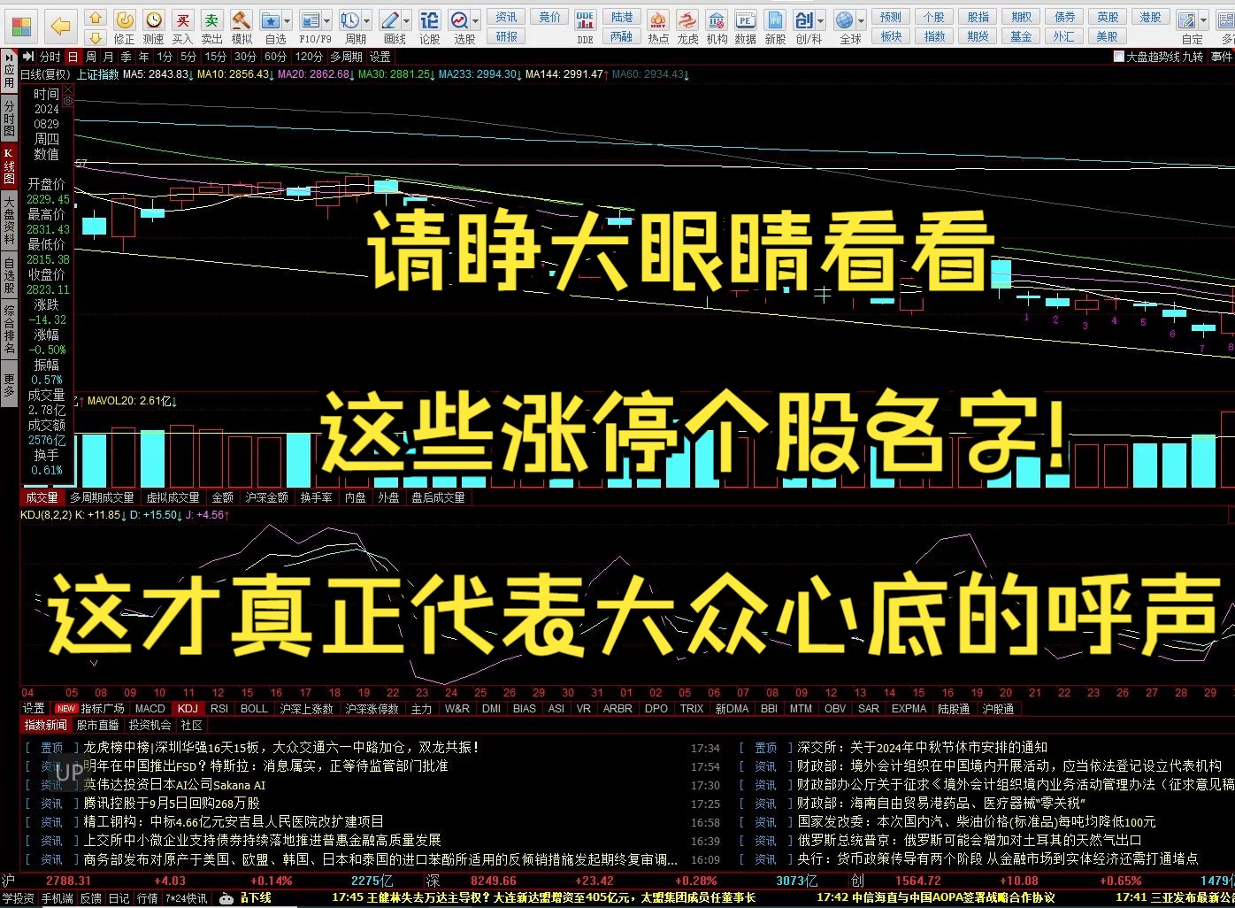 请睁大眼睛看看这些涨停个股名字!这才是真正代表大众心底的呼声哔哩哔哩bilibili