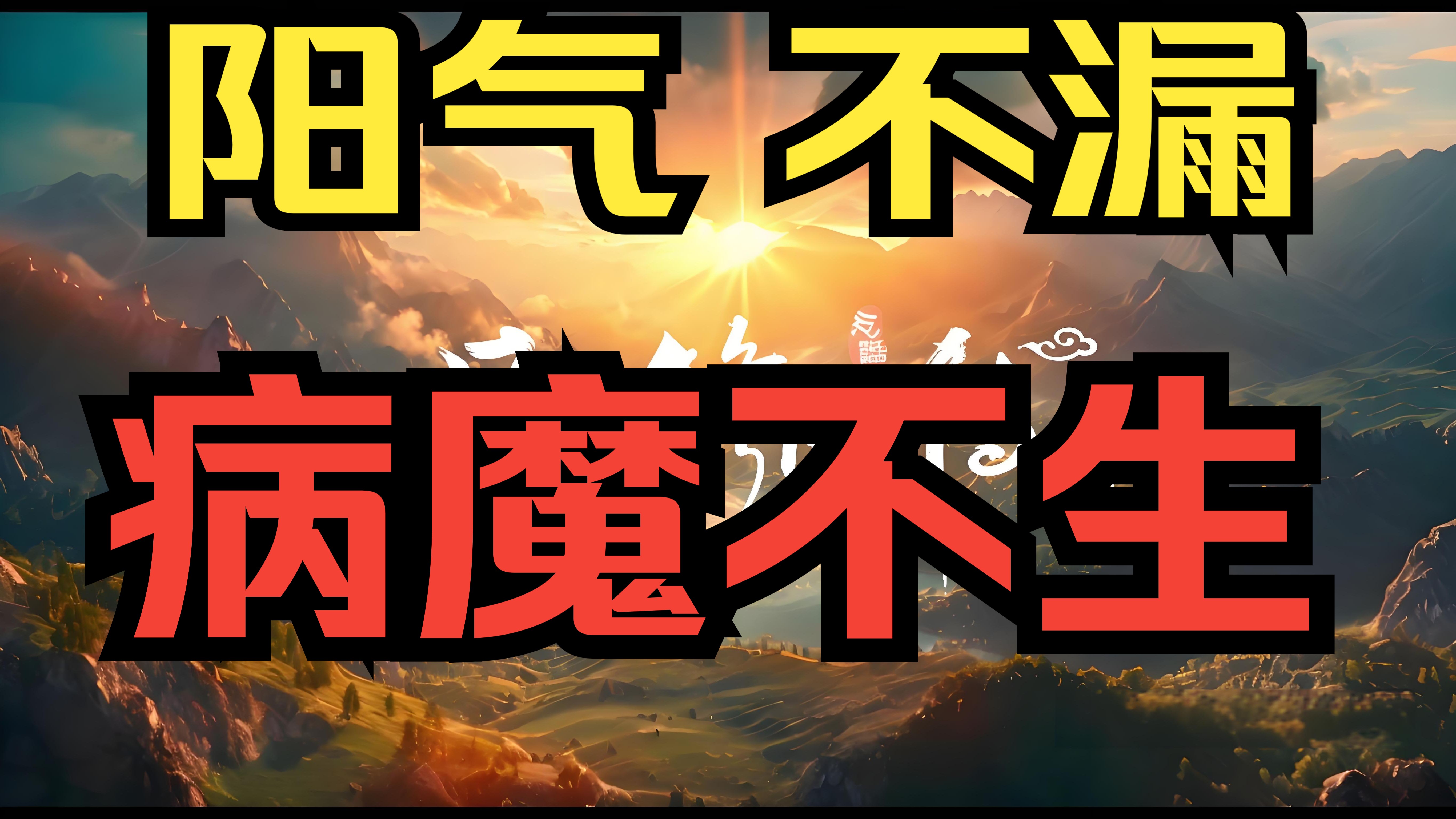 5步卫阳【阳气止漏术】你知道阳气是如何流失的吗!哔哩哔哩bilibili