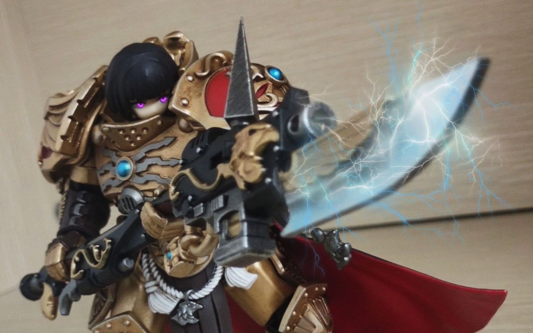 【造型展示】"臻于完美的人类"——战锤40k 禁军 配备卫士长矛的盾卫