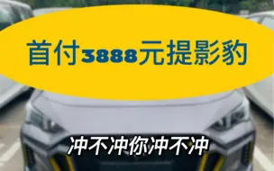 首付3888，影豹开回家！