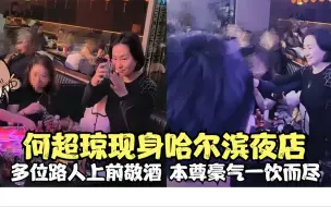 Descargar video: 何超琼现身哈尔滨夜店，遇多位路人敬酒，本尊亲和力十足一饮而尽