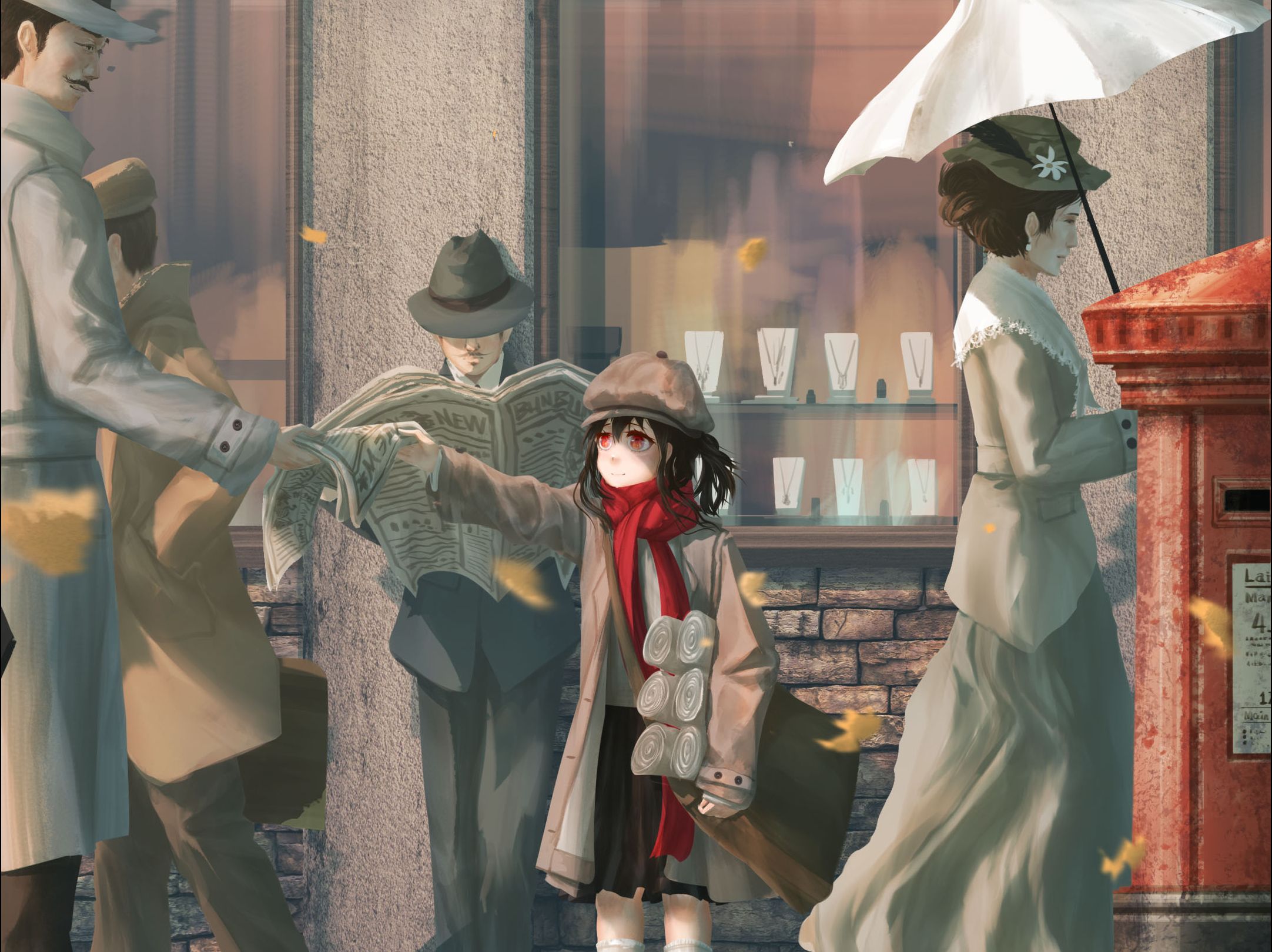 《报童》绘画记录