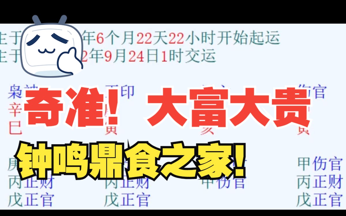 大富大贵,钟鸣鼎食之家!哔哩哔哩bilibili