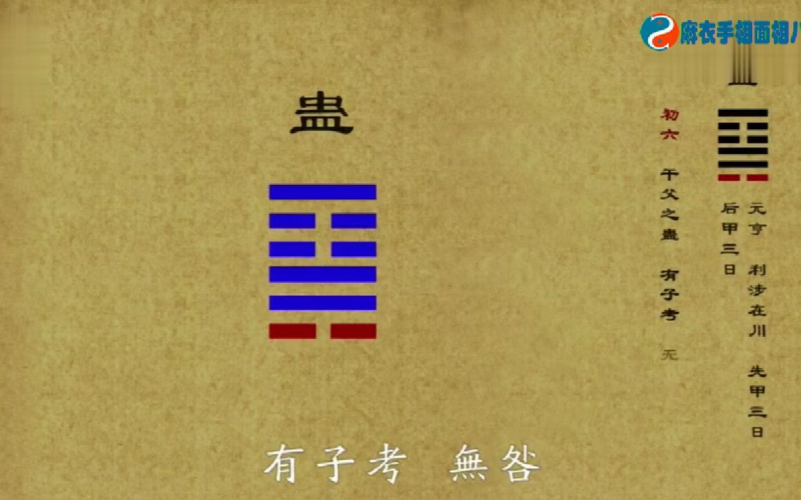 周易《易经》艮卦动画版,周易《易经》蛊卦(山风蛊) 蛊卦详细解读 手相哔哩哔哩bilibili