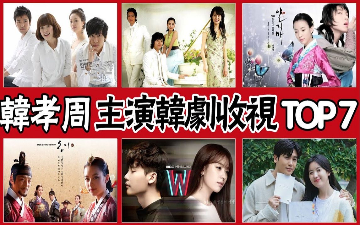 韩孝周主演韩剧收视排行TOP7,《W—两个世界》第五,而冠军收视竟是这部!哔哩哔哩bilibili