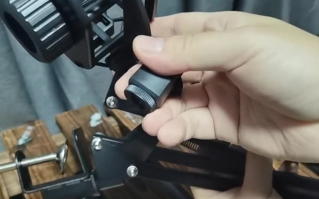 后浪器乐桌面话筒支架安装教程万向支架悬臂麦克风支架如何安装直播