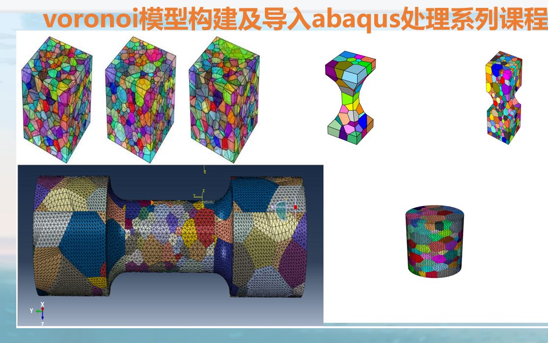 voronoi模型构建及导入abaqus处理第一讲建立voronoi模型的软件哔哩哔哩bilibili