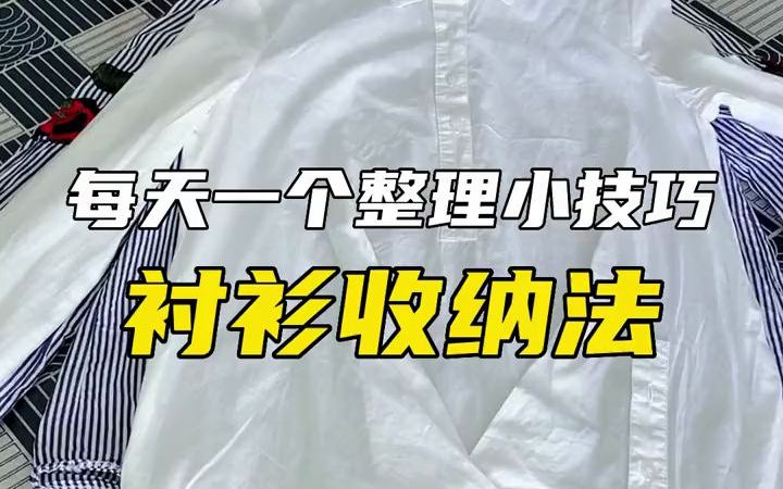 【收纳师】整理师的短袖衬衫叠法,整洁干净不易变形!快进来学!哔哩哔哩bilibili