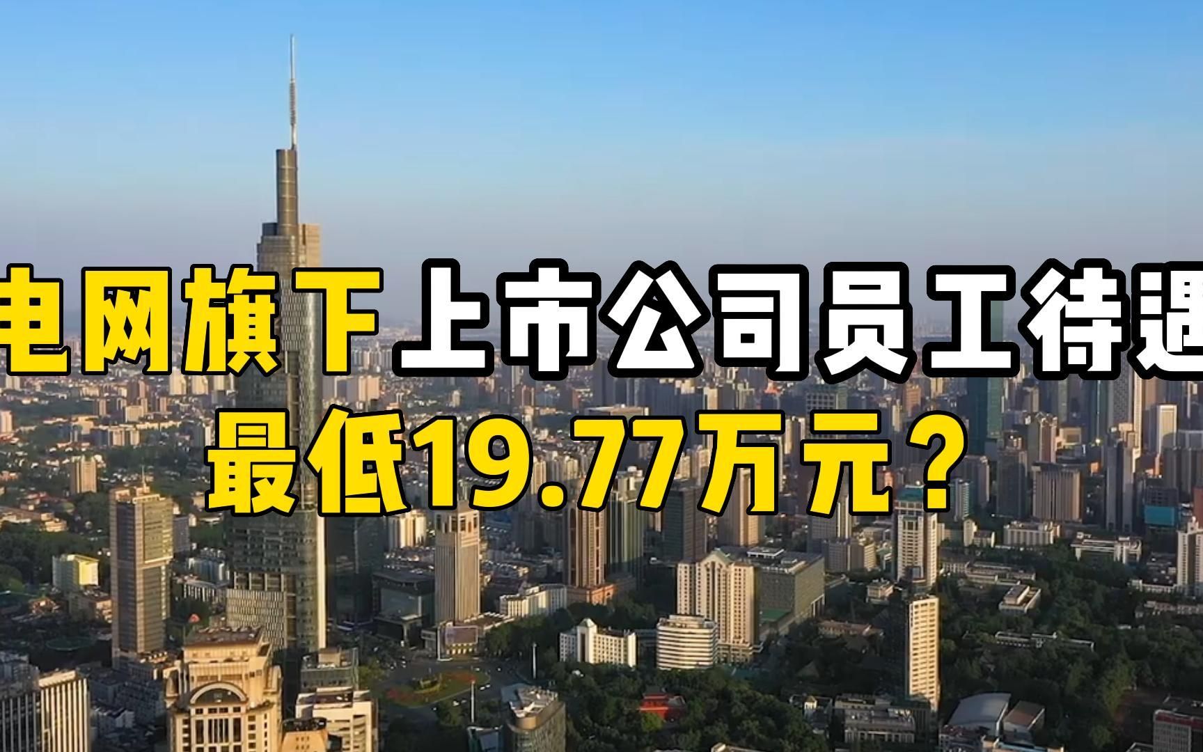 两大电网旗下上市公司员工待遇汇总,人均薪酬最低19.77万元?哔哩哔哩bilibili