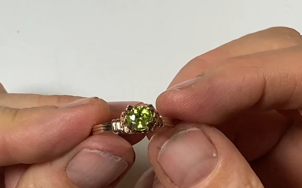 Wire Wrapping Tutorial Prong Ring Setting For Faceted Stone TAKE 1哔哩哔哩bilibili