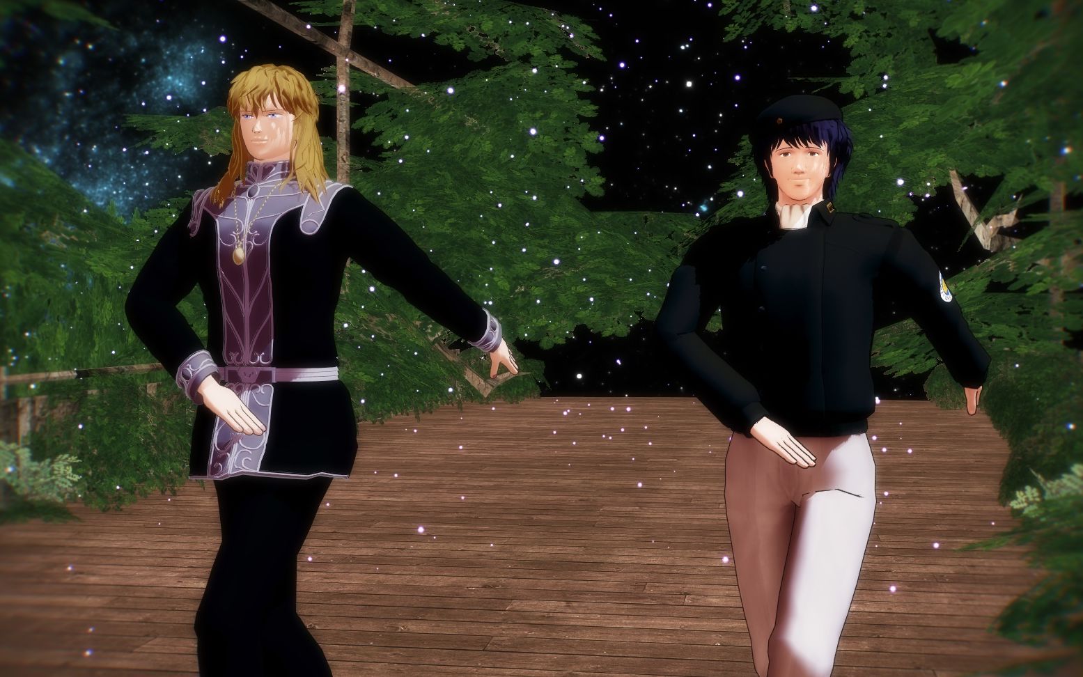 活动作品银英mmd莱因哈特和杨威利的林间漫步