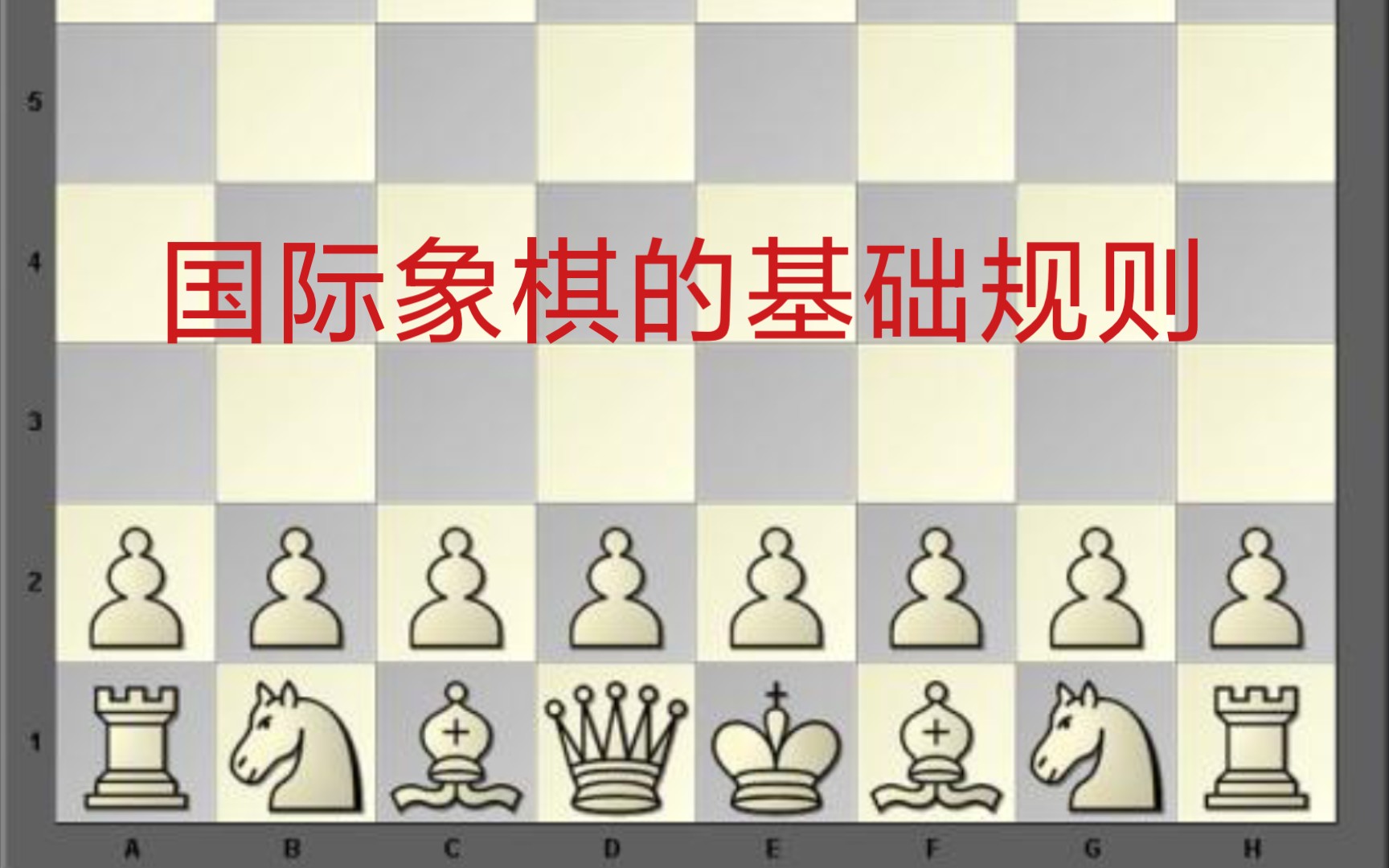 国际象棋的基本规则