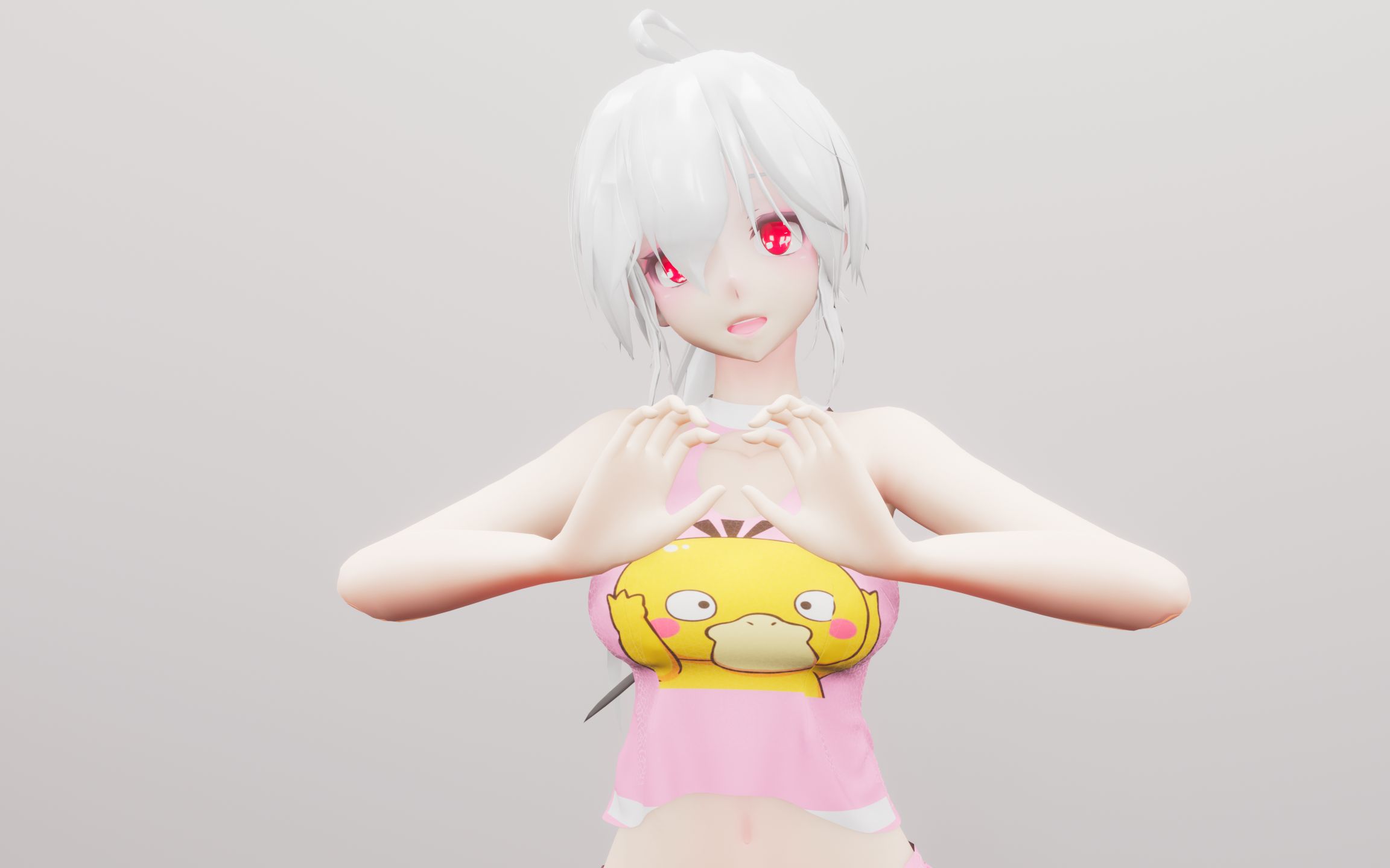 【mmd/弱音/布料解算】嘿嘿~是白丝弱音鸭~_哔哩哔哩_bilibili