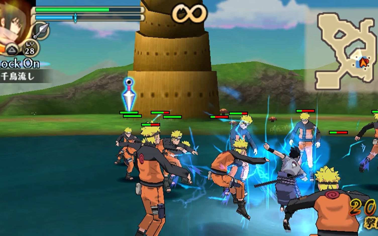 火影忍者之究极冲击故事模式第8章节第1个赏金首妙木山修业通关录像