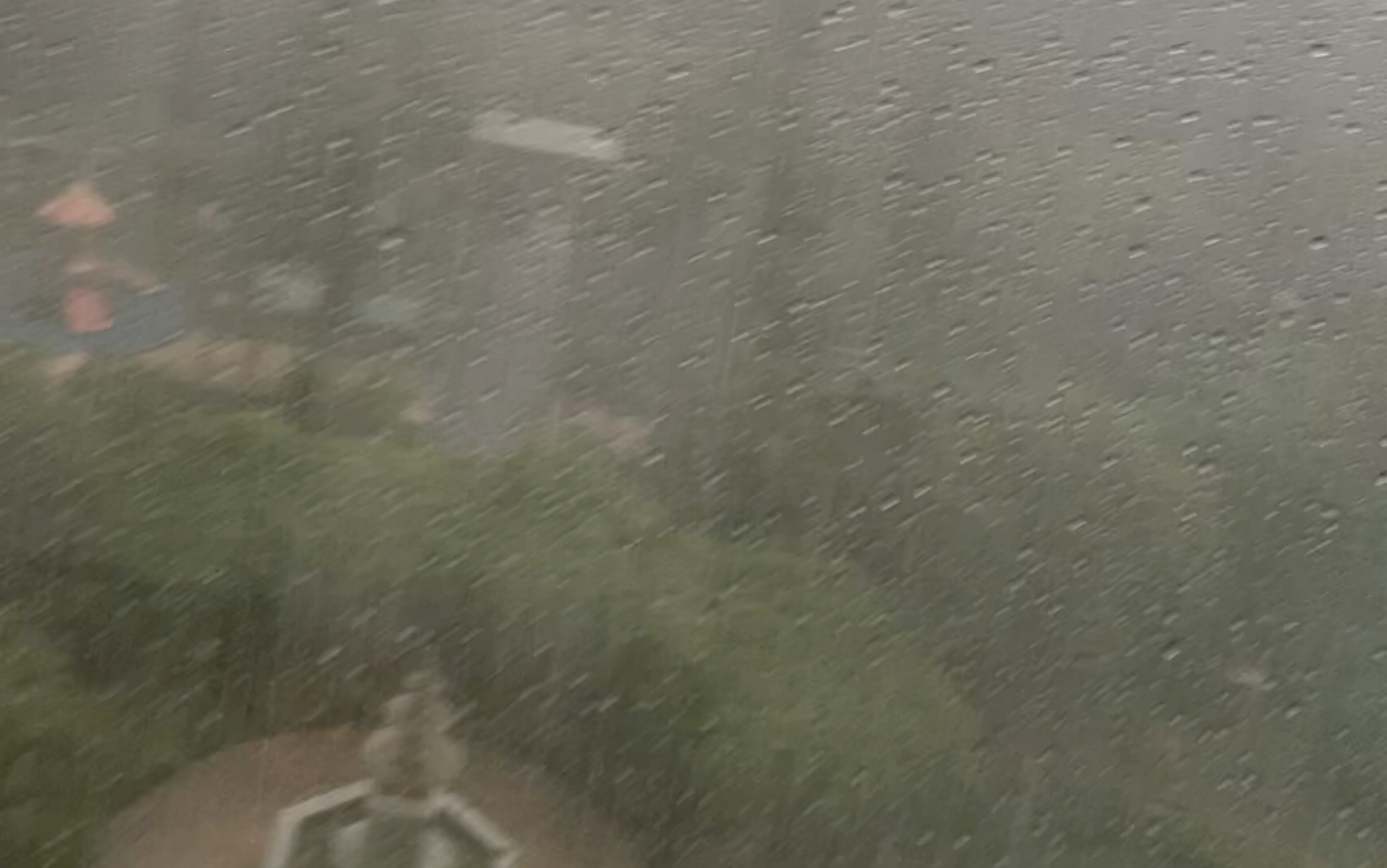 今天青岛刮台风了