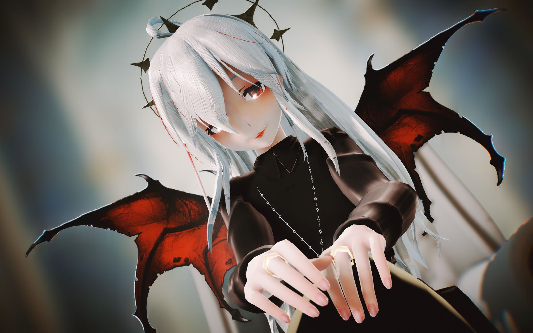 【MMD】Queen 堕落修女HAKU哔哩哔哩bilibili