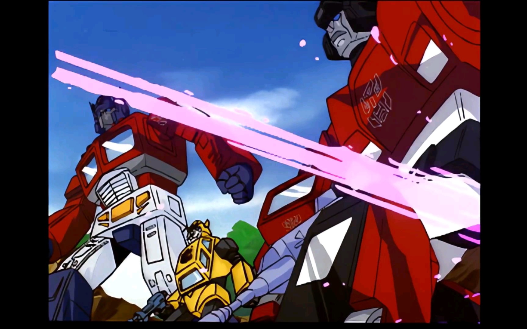 汽车人与霸天虎火拼,霸天虎惨败,汽车人安然无恙-变形金刚g1国语配音