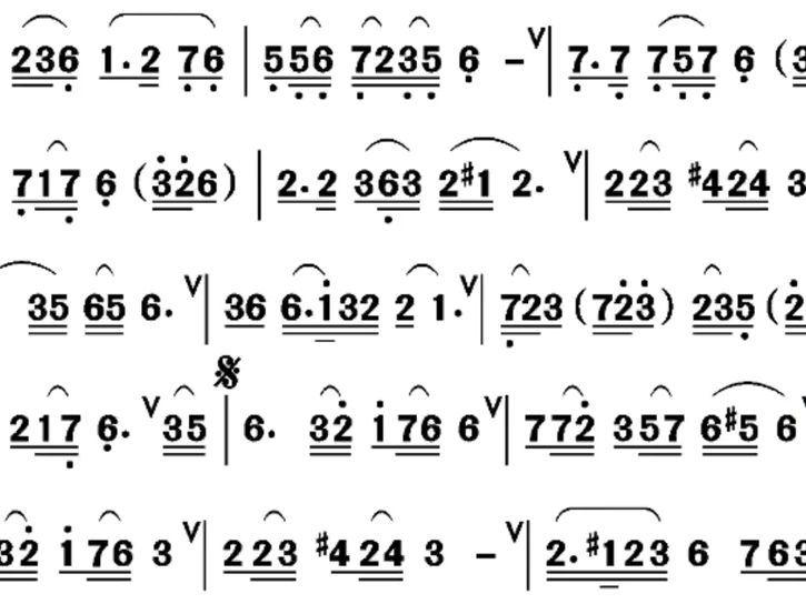 凉月老师洞箫演奏《梦里等千年》动态曲谱分享