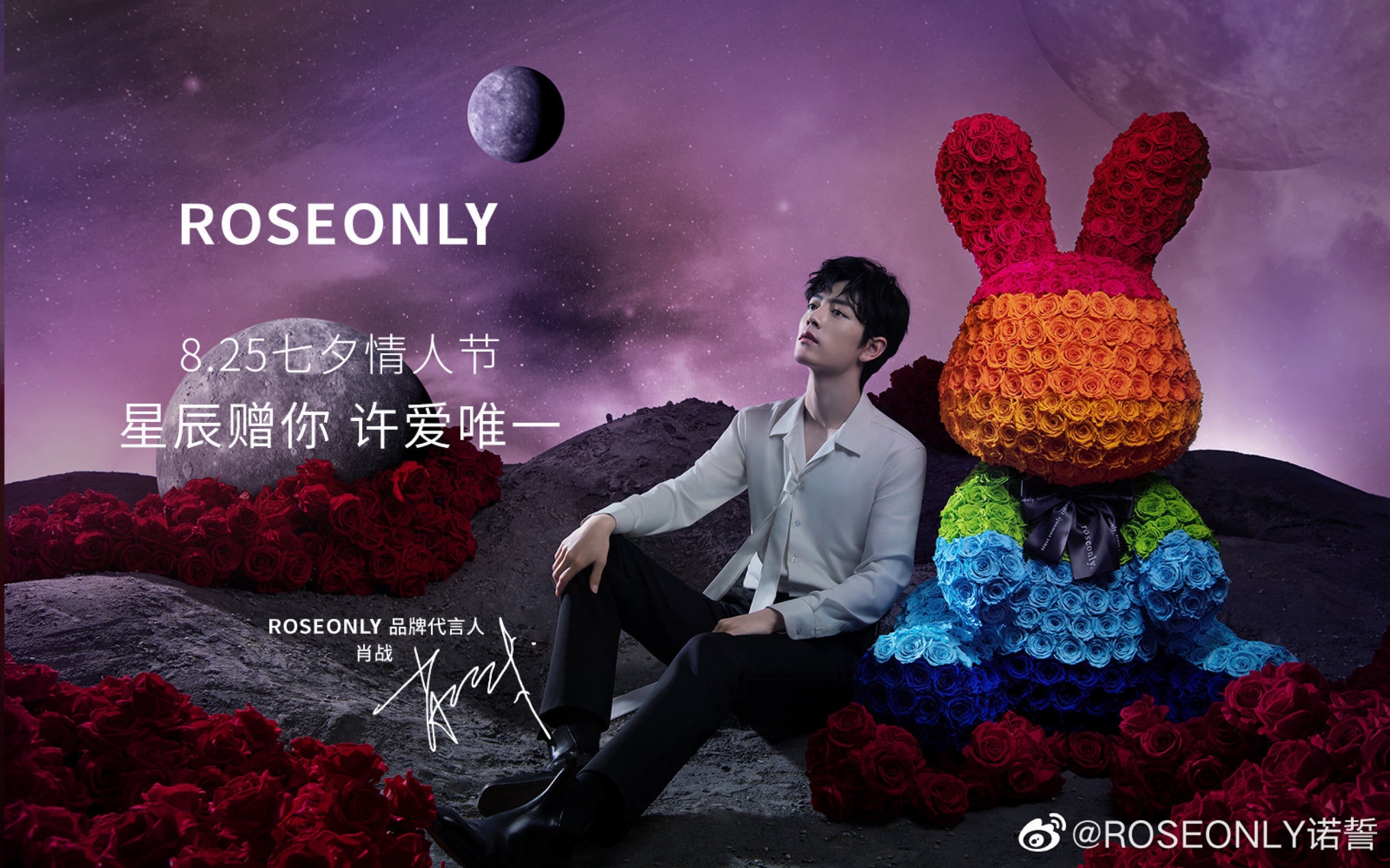 【肖战】roseonly七夕线上直播发布会cut