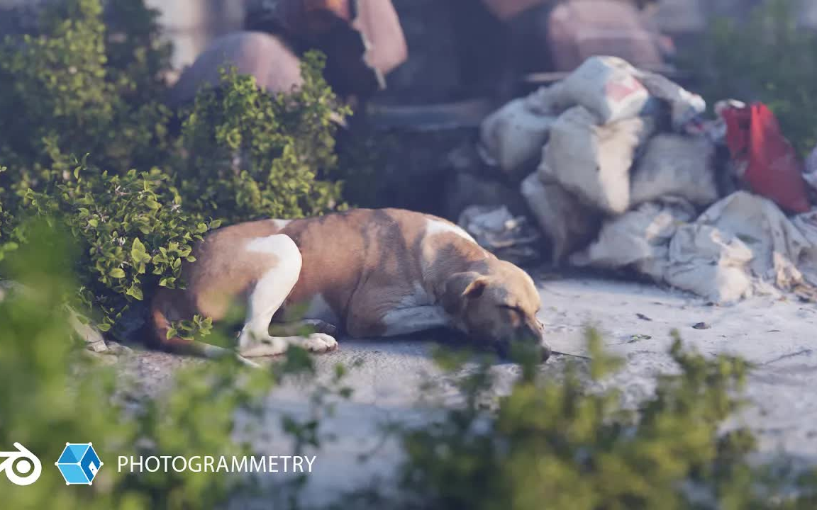 iBlender中文版插件 图片扫描建模大法好省事效率高 photo scanned that sleeping Dog Blender 插件 教程哔哩哔哩bilibili