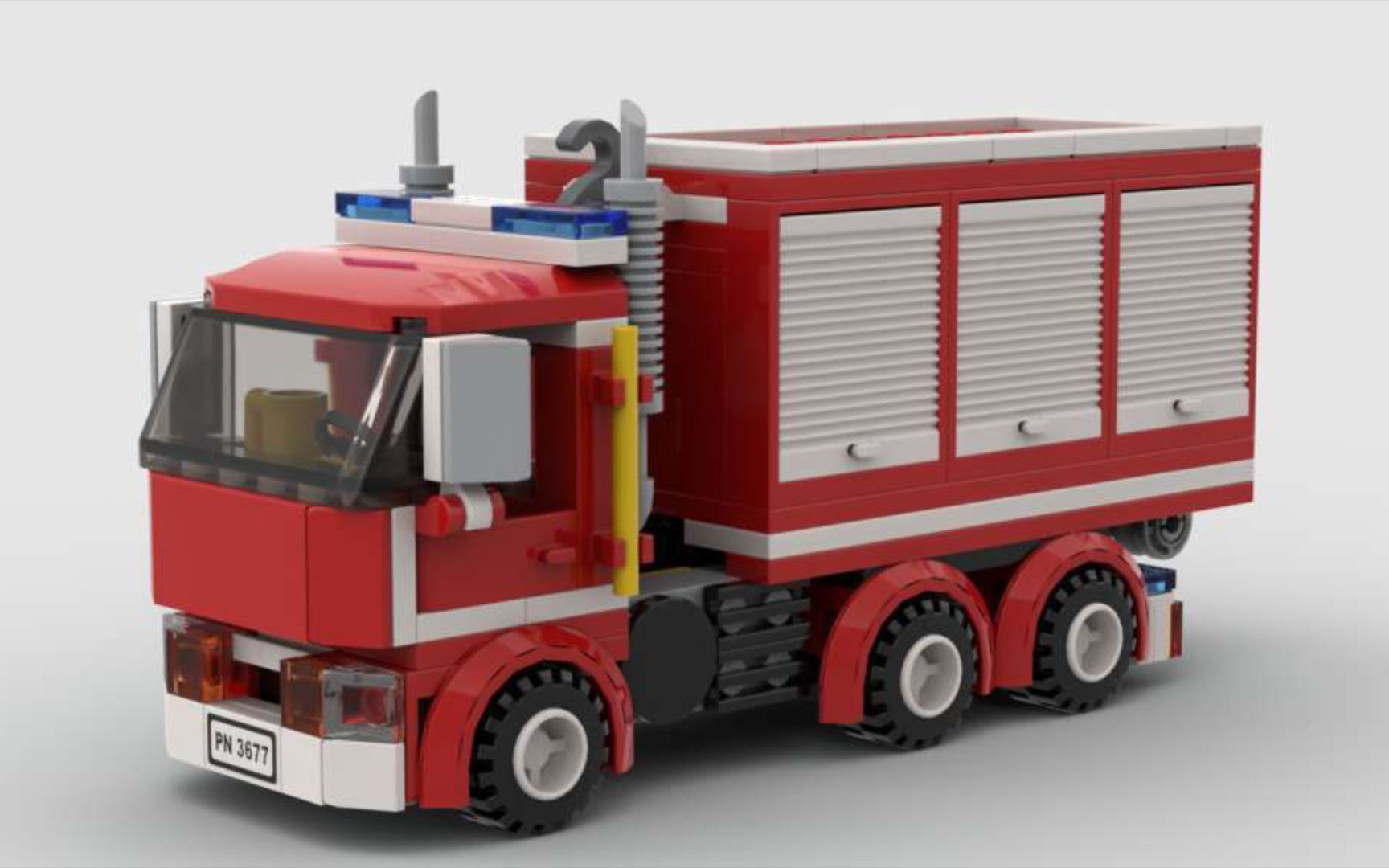 【乐高moc】消防装备拖挂车