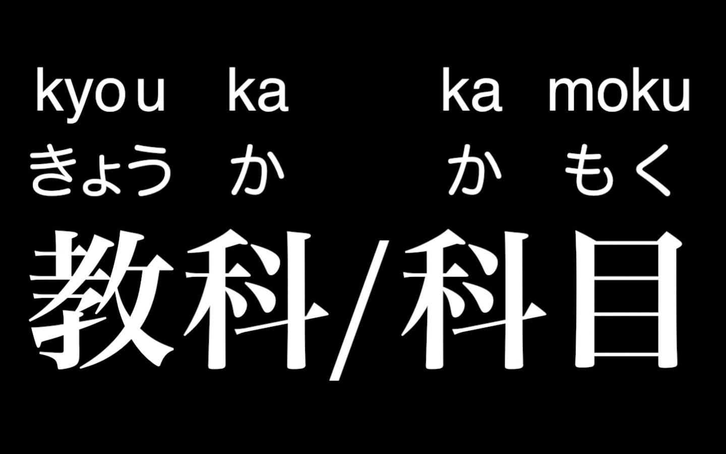 一天一黑木一日語 科目