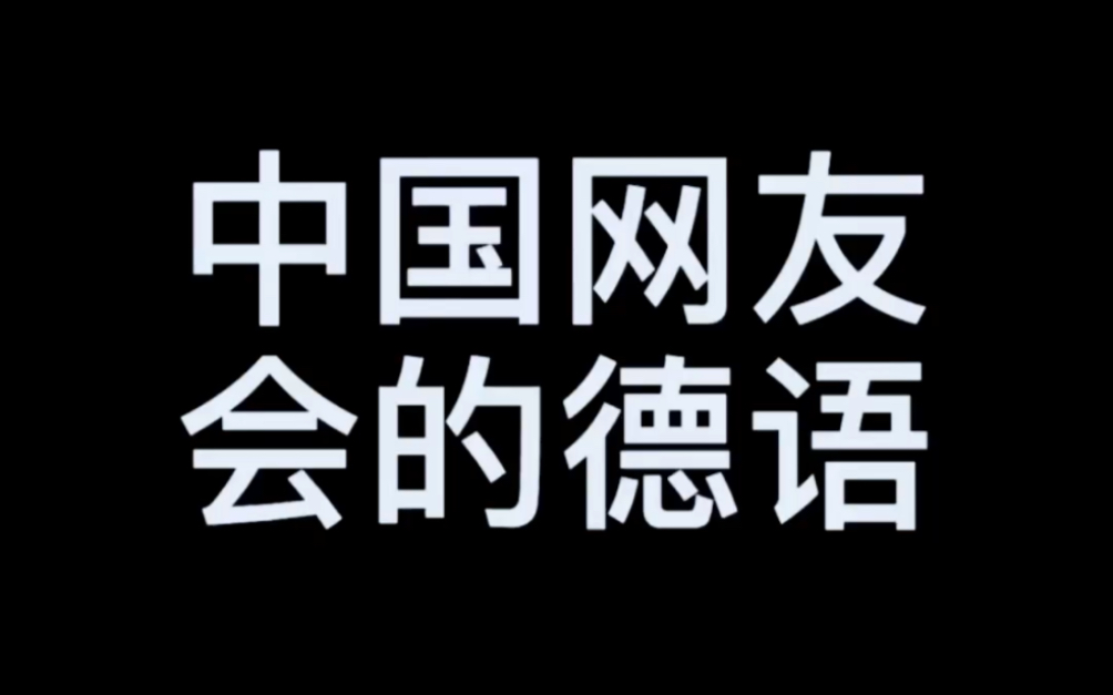 中国网友都会的德语哔哩哔哩bilibili