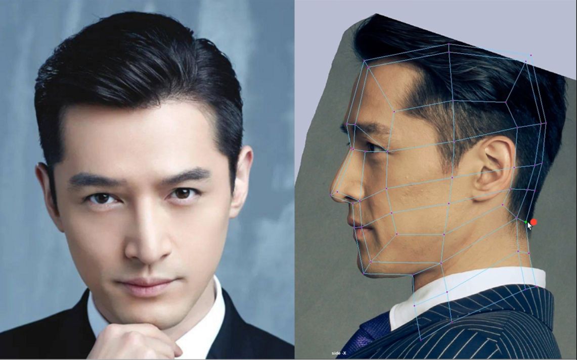 【maya角色建模】从box开始教你"胡歌"模型制作,新手入门宝藏案例教学