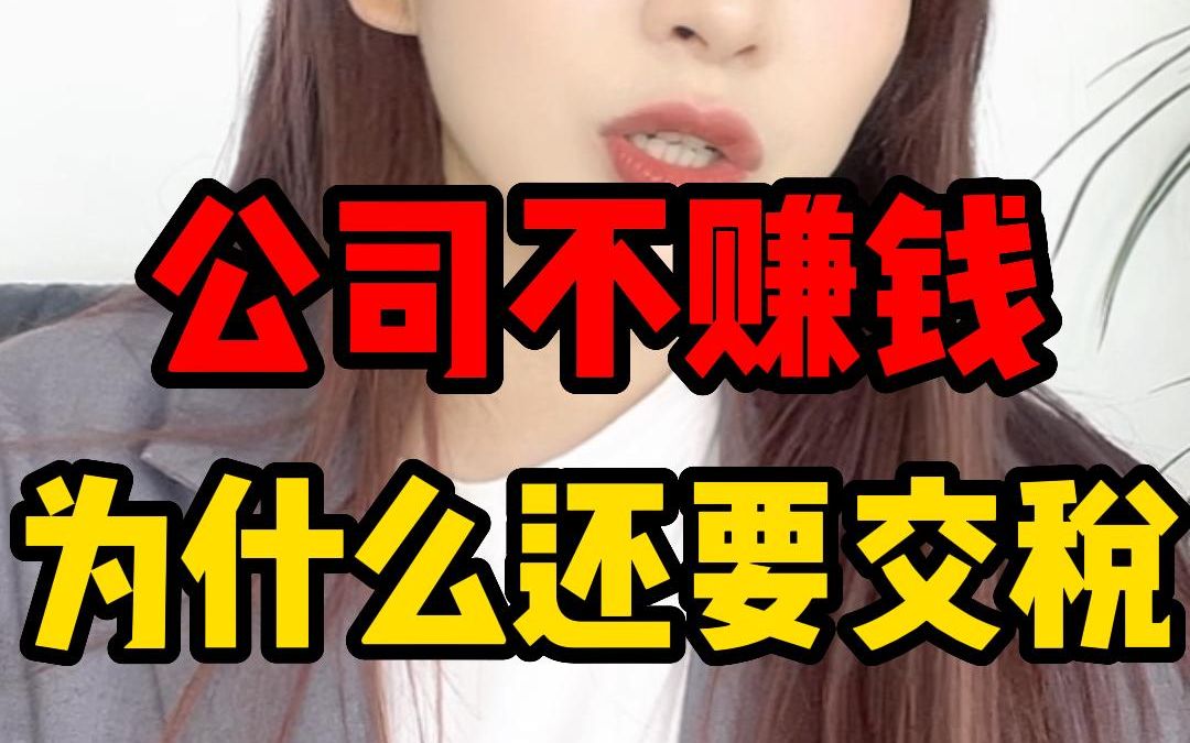 公司需要缴哪些税?不赚钱也要交税吗!?哔哩哔哩bilibili