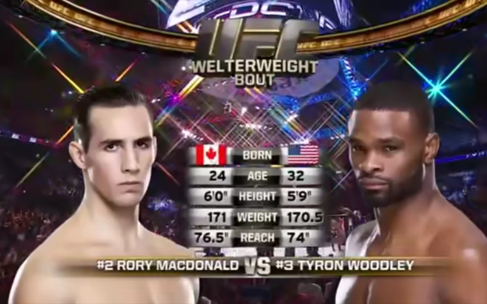 红王洛里Rory MacDonald vs伍德利 Tyron Woodley UFC 174 FULL FIGHT哔哩哔哩bilibili