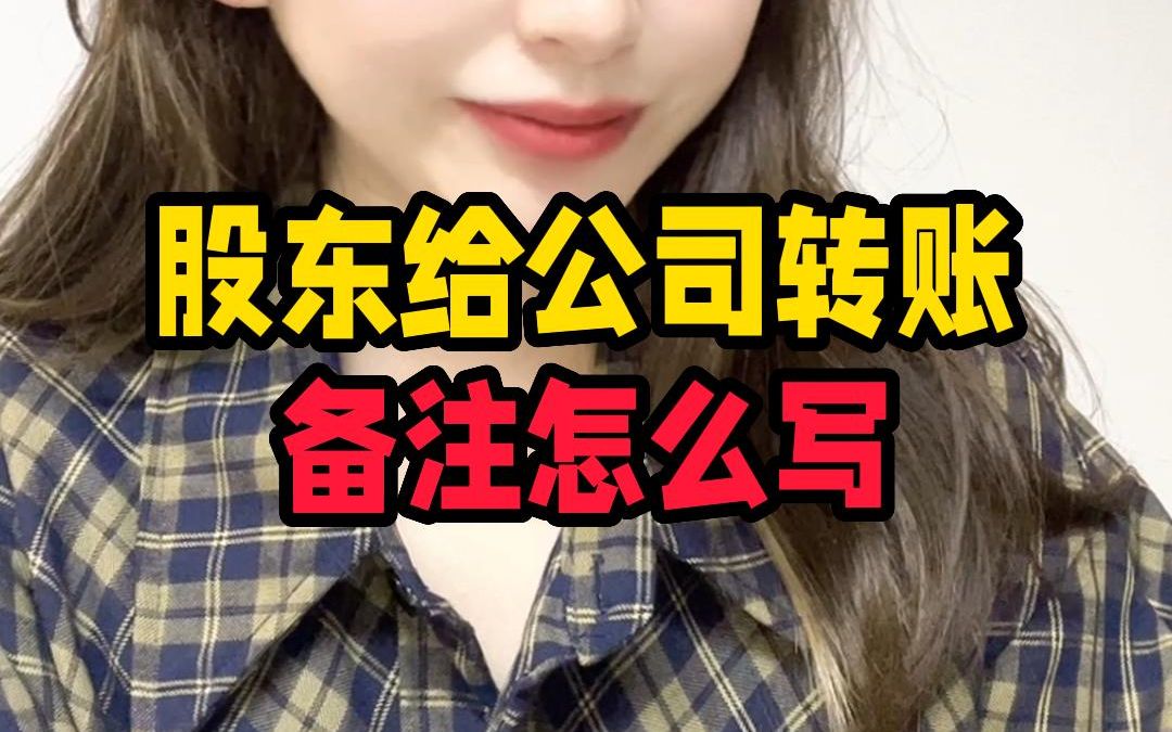 财税知识 | 股东给公司转账该怎么备注!?哔哩哔哩bilibili