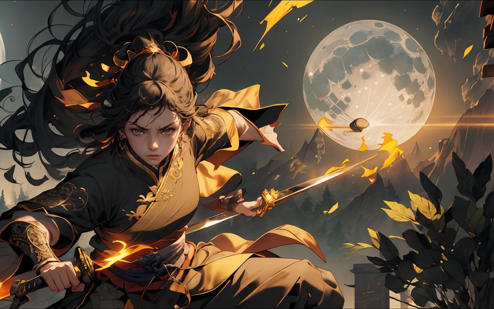 女侠如男偏仗剑,云游天下问苍茫☆☆古风女侠客