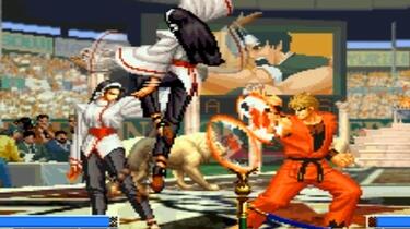 拳皇96：坂崎良“猛虎雷神刚”VS各种大招，格挡能力果然逆天_哔哩哔哩_