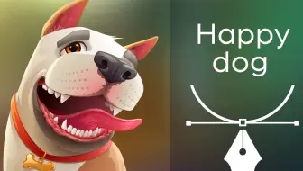 绘制一直洒脱开心的dog | Adobe Illustrator教程