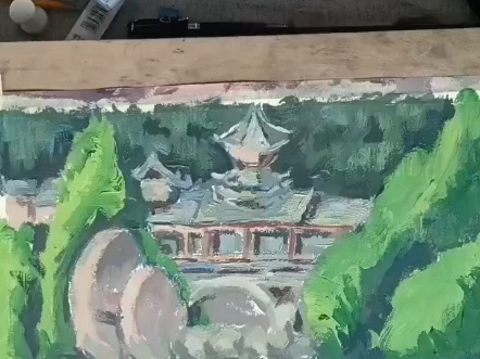 美术中高考题色彩风景(水粉)哔哩哔哩bilibili