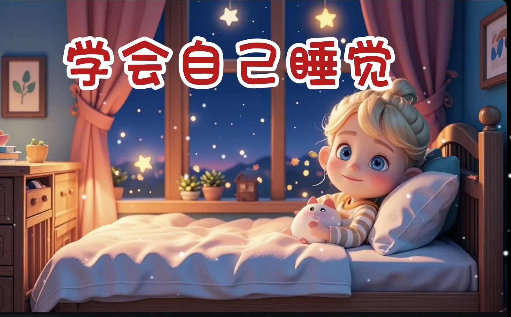 儿童睡前故事《学会自己睡觉》