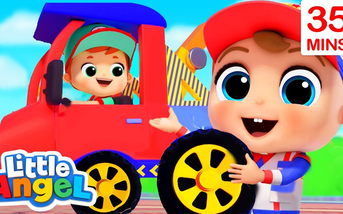 [图]【Little Angel英文儿歌】Wheels On The Truck卡车上的轮子 + More Little Angel Kids Songs