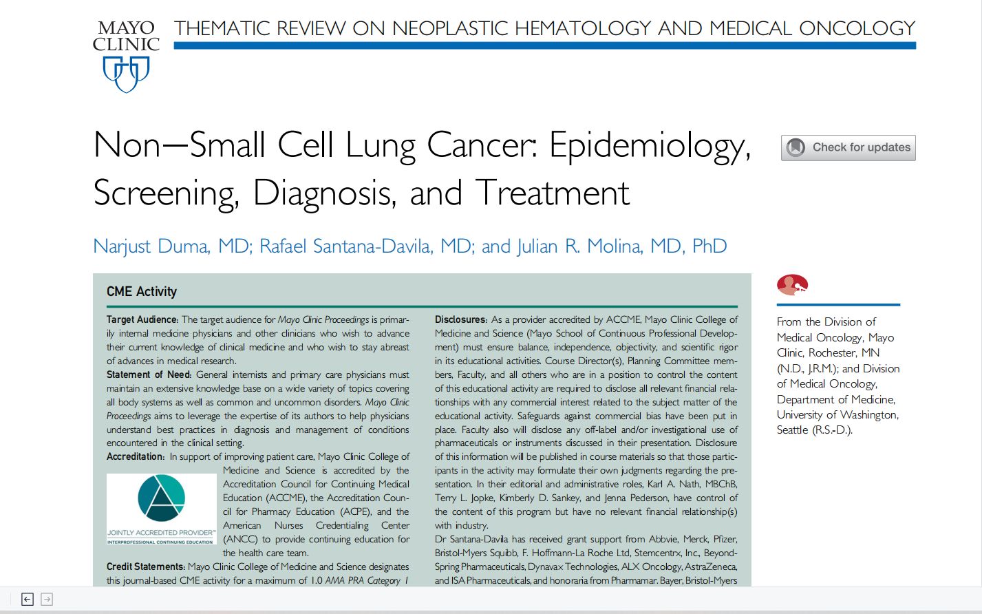 文献|非小细胞肺癌.Part1.Non–Small Cell Lung Cancer: Epidemiology, Screening, Diagnosis…哔哩哔哩bilibili