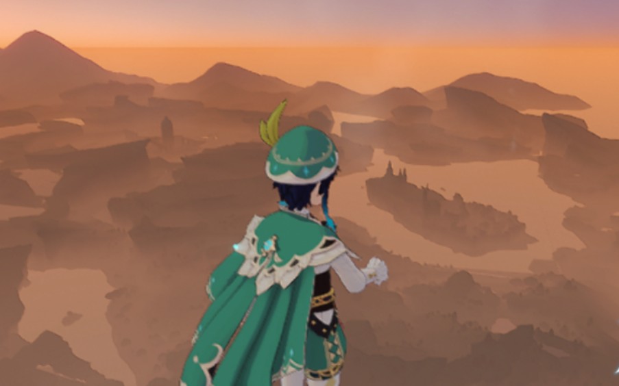 【原神】温迪的飞行之旅:从寒天之钉到蒙德神像!