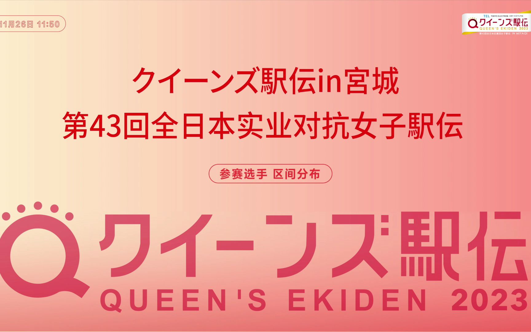 皇后区驿传第43回全日本实业对抗女子駅伝(参赛选手 区间分布)哔哩哔哩bilibili