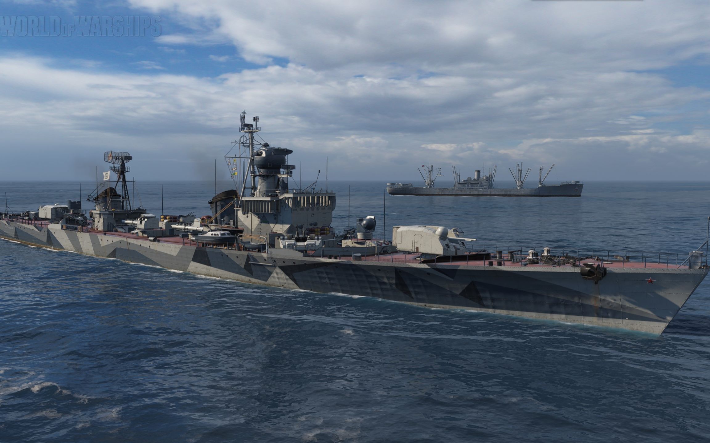 《战舰世界》不惧驱逐舰 馒头船长海怪出没反败为胜