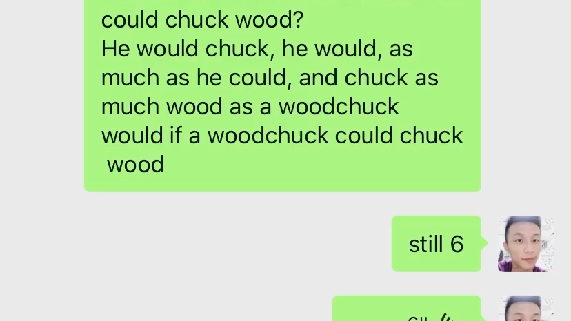 英语绕口令练习,我的极限.