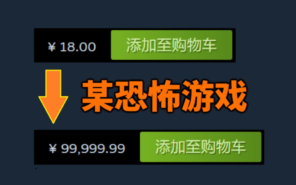 [图]Steam一恐怖游戏从18元涨价到99999.99元！这游戏太恐怖辣！