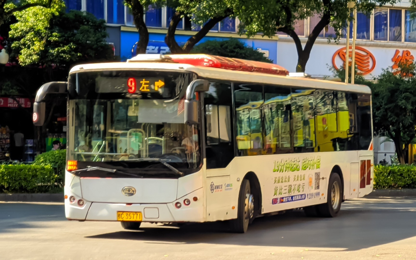 桂林訾洲公园公交车图片