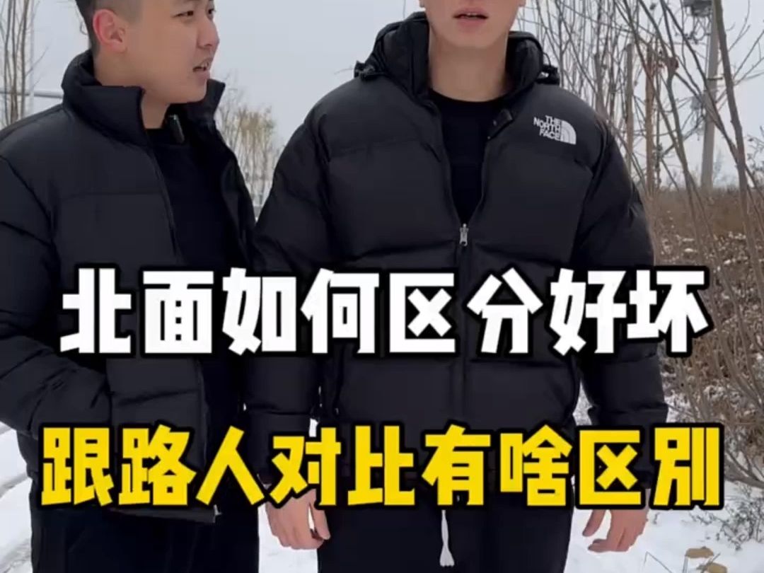 对比测评浦系北面1996羽绒服如何区分好坏?