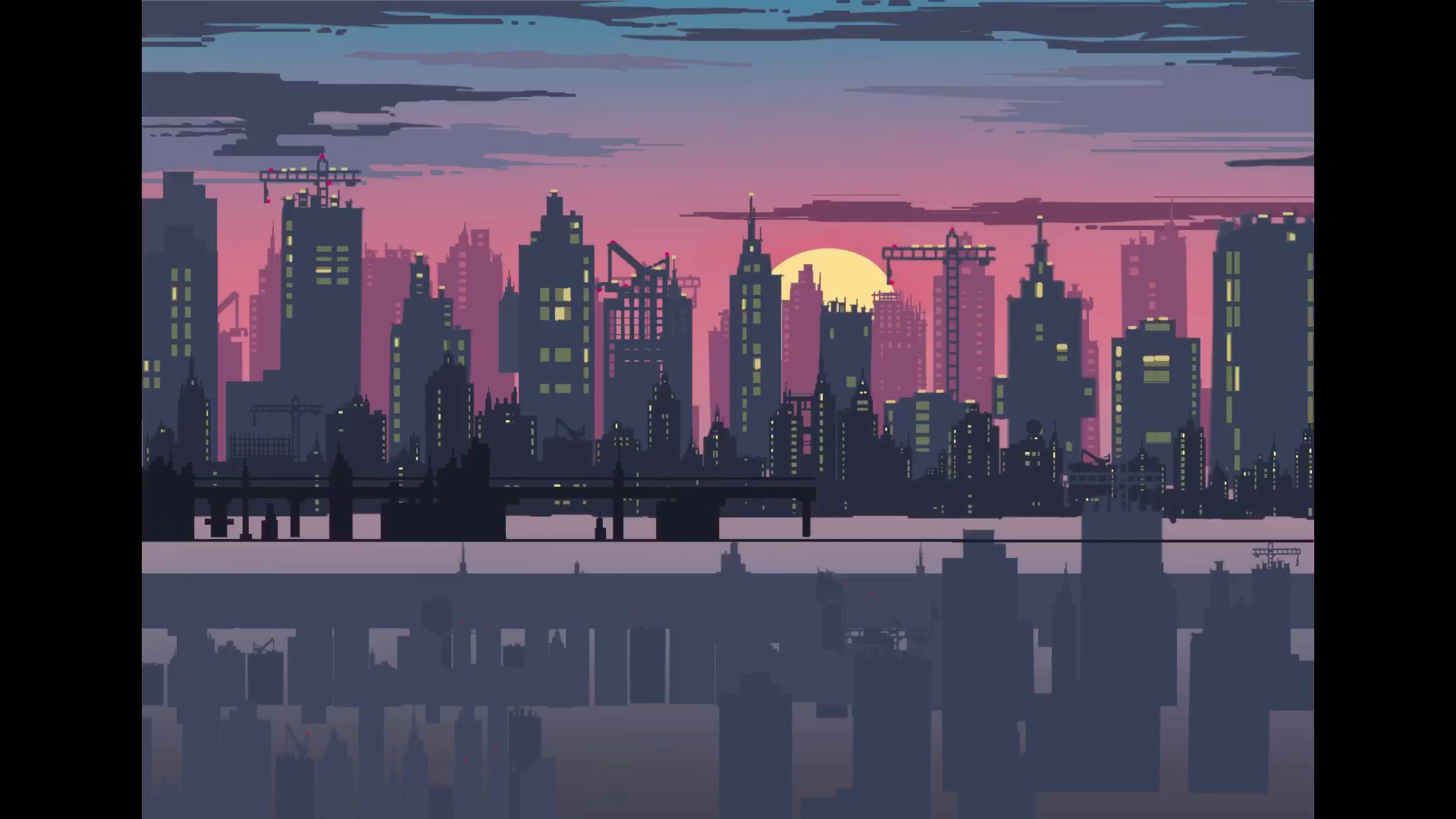 【procreat】城市夜空 插画_哔哩哔哩 (゜-゜)つロ 干杯~-bilibili