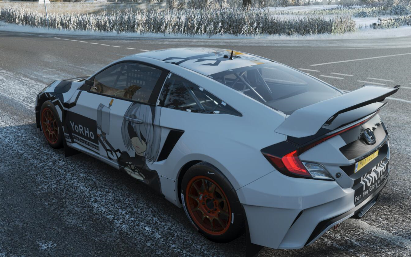 forza horizon 4 科茨沃尔德道路拉力径走 本田 civic grc(菜鸟)_哔哩