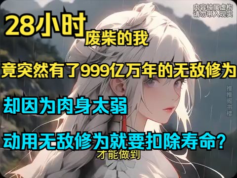 [图]《废柴的我，竟突然有了999亿万年的无敌修为！ 》1-330 废柴陈长安，意外获得了999亿万年的无敌修为！却因为肉身太弱，动用无敌修为就要扣除寿命？？？于是陈