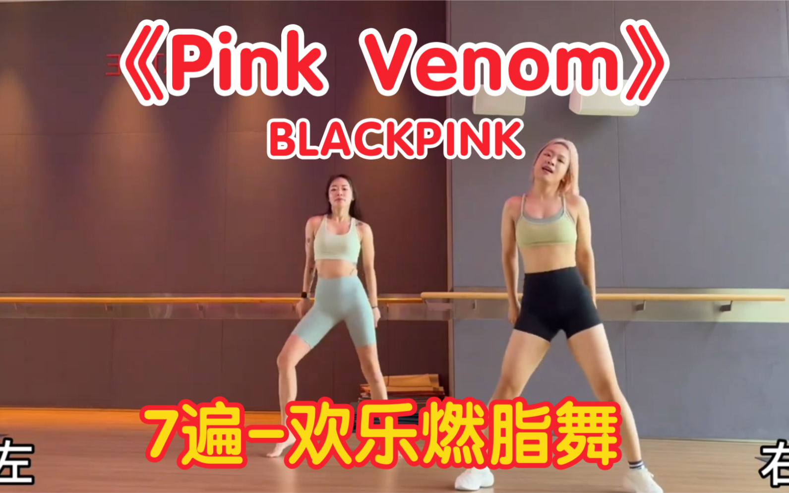 [图]blackpink 《Pink Venom》7遍暴汗燃脂舞！有氧瘦全身！快乐零基础女团健身舞！适合新手（自用）